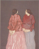 Two Sisters - RC Gorman - Signed by Artist (Rare Item)